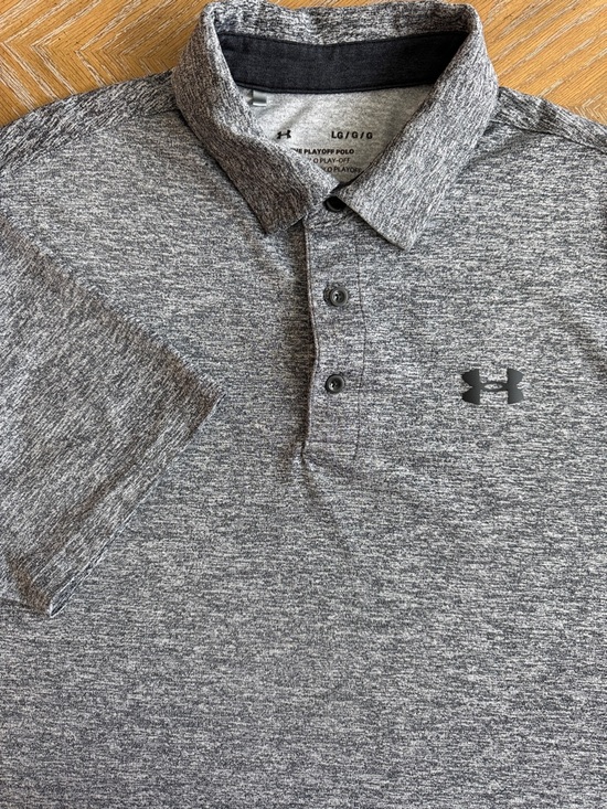 Under Armour Other - Under Armour Gray Marled Performance Polo